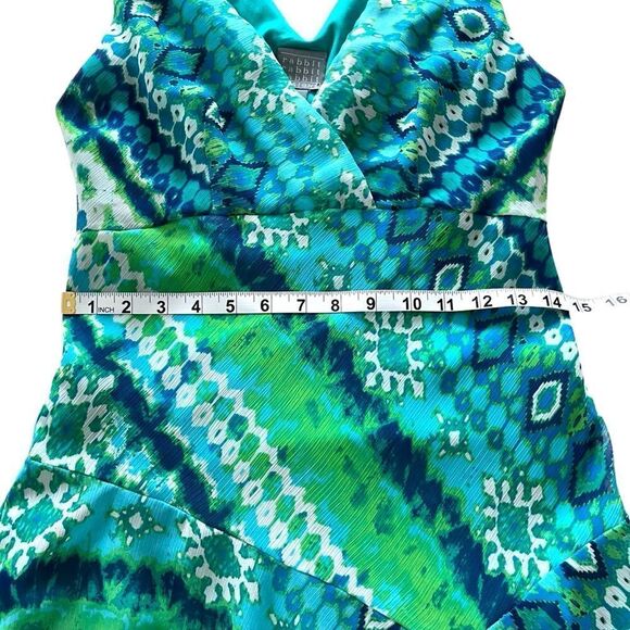 Rabbit Rabbit Rabbit Ikat Print Asymetrical Dress - Picture 7 of 9
